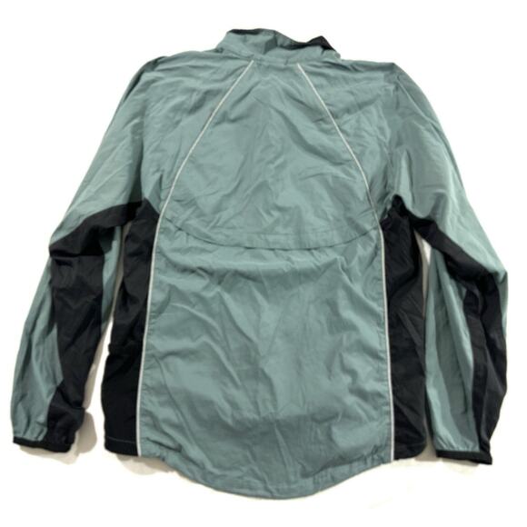 InSport Men’s Medium Windbreaker Jacket Green Black Nylon Mesh Lined - Picture 6 of 6